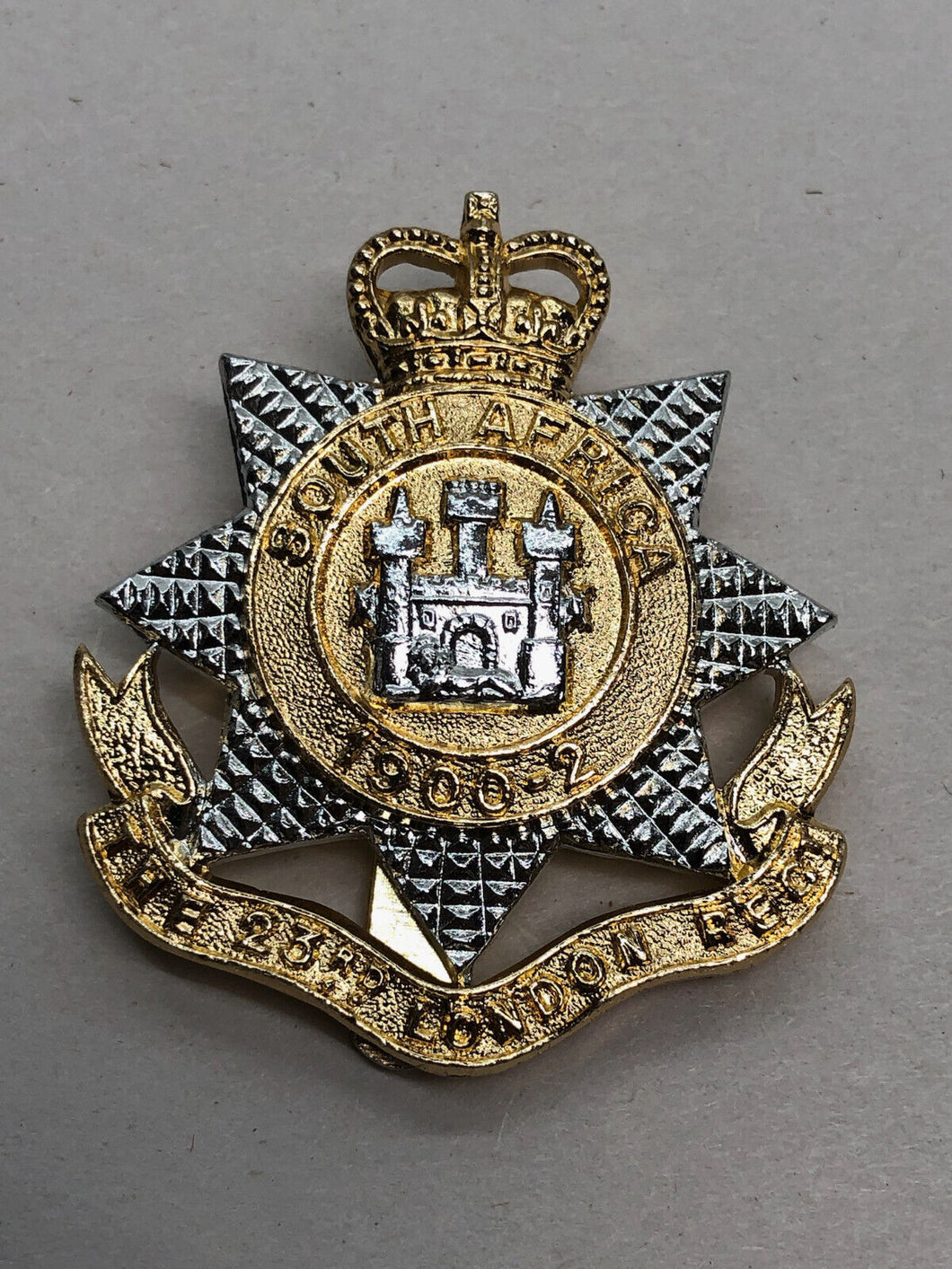 Genuine British Army Cap Badge - 23rd (County of London) Battalion Regiment