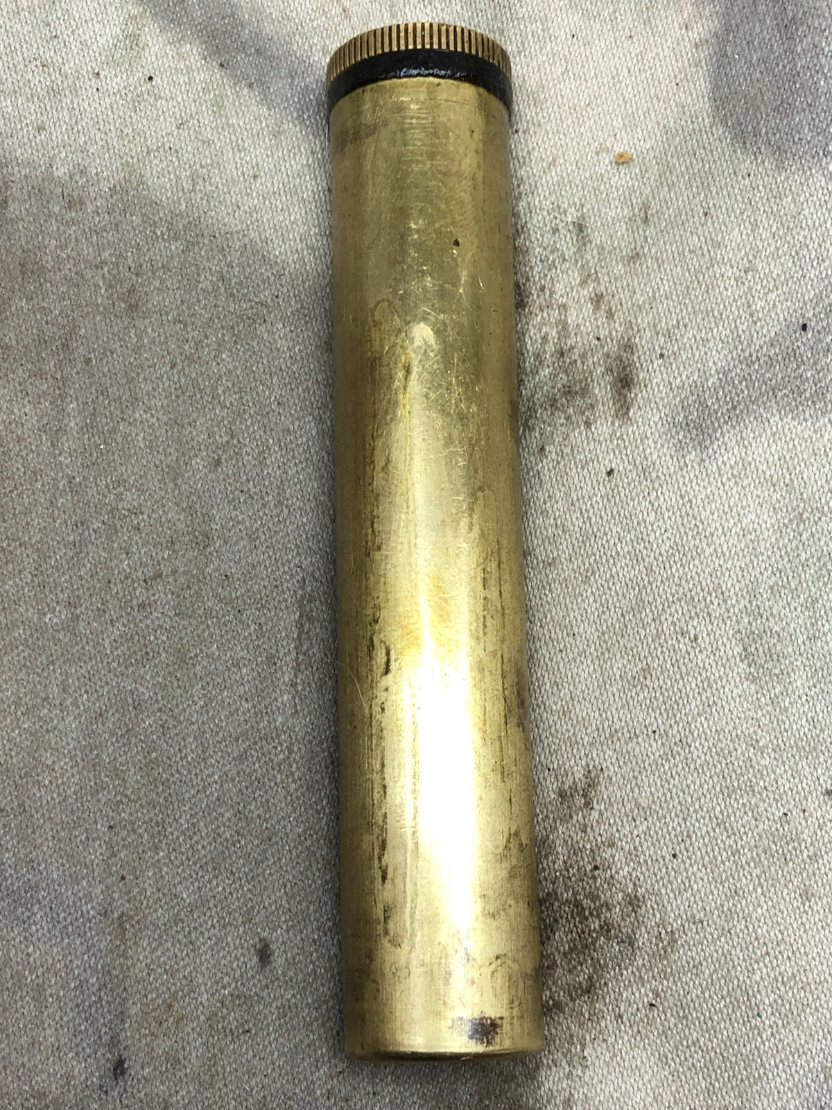 Original WW1 WW2 British Army Empty Brass Oil Bottle Lee Enfield SMLE - The Militaria Shop