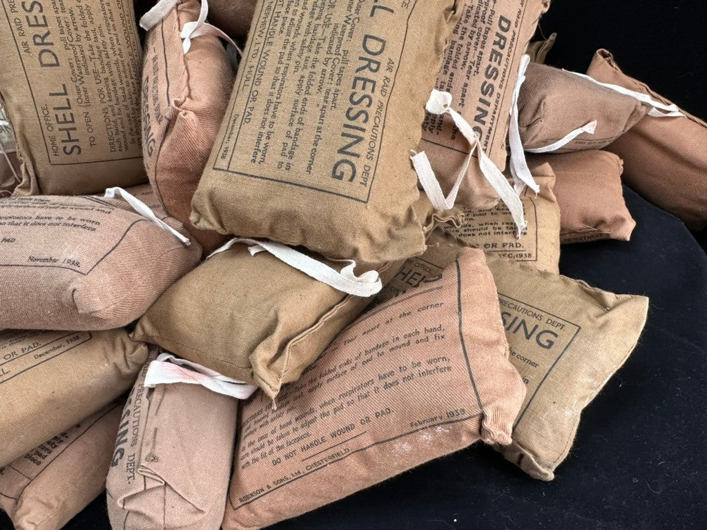 Original WW2 British Army / ARP Shell Dressing - NEW OLD STOCK - The Militaria Shop