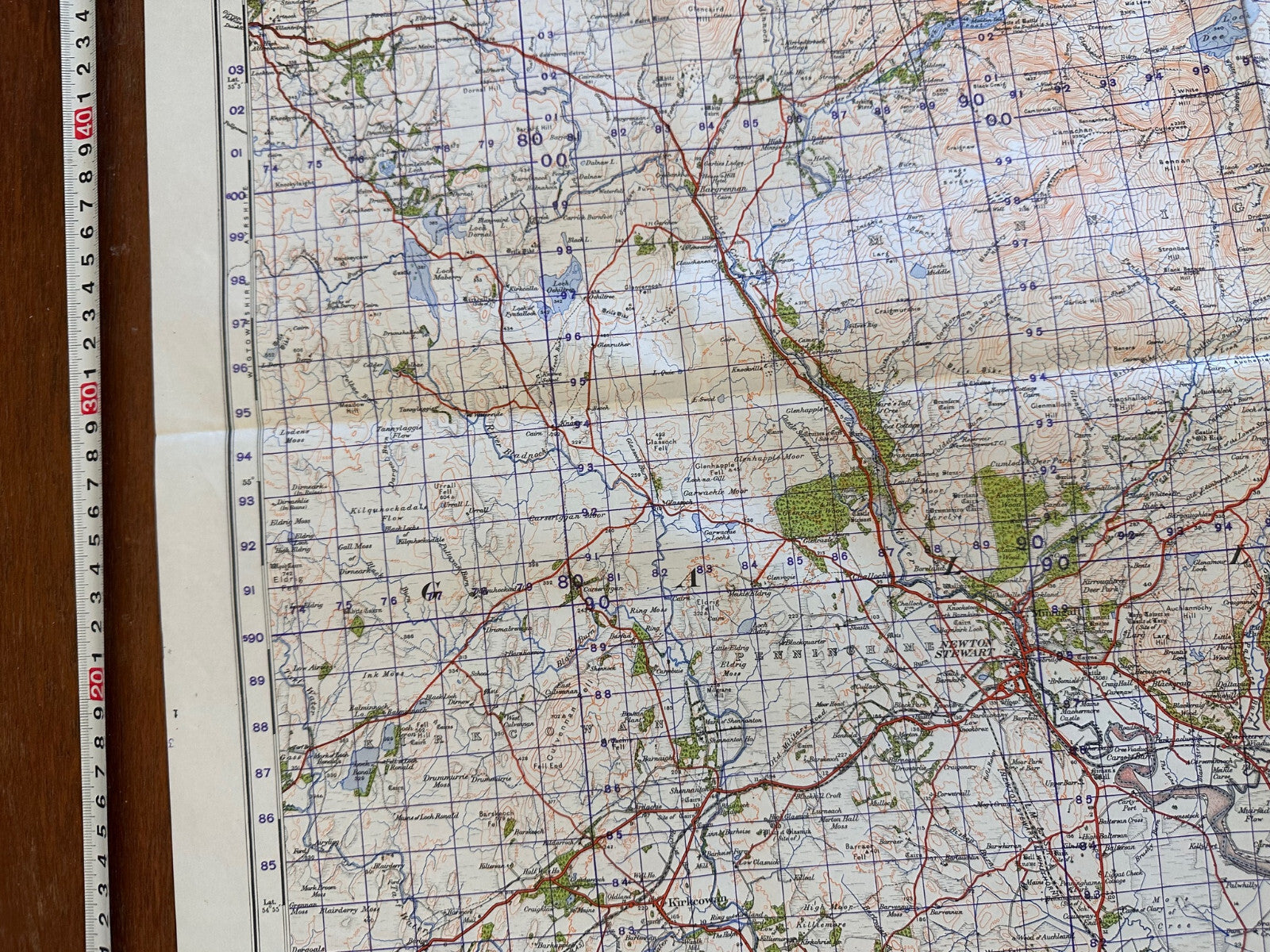 Original WW2 British Army GSGS Map of Scotland - Newton Stewart - The Militaria Shop
