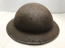 Load image into Gallery viewer, Original WW2 British Army Textured Camouflage Painted Mk2 Brodie Helmet
