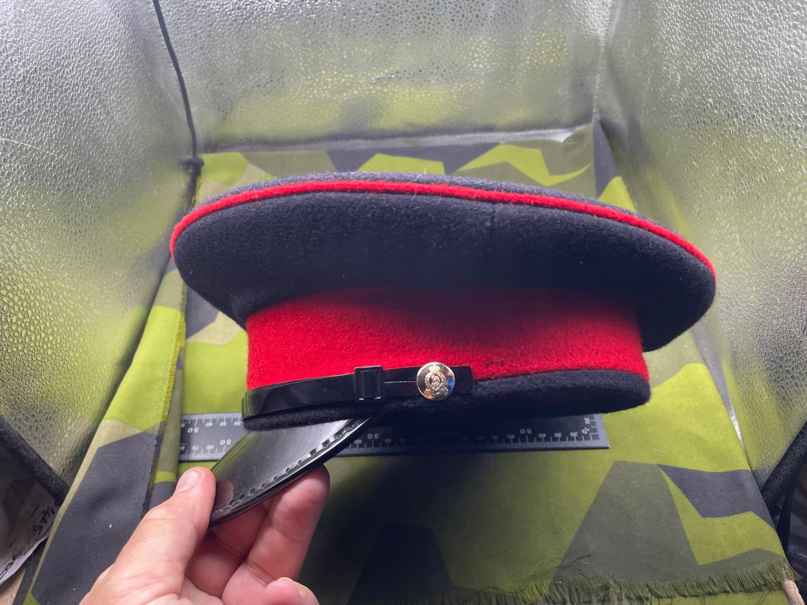 Genuine British Army Adjutant General's Corps Peaked Dress Cap - Size 56cm - The Militaria Shop
