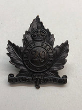 Load image into Gallery viewer, Genuine Canadian Army 29th Waterloo Regiment Cap Badge KC - JR GAUNT Marked
