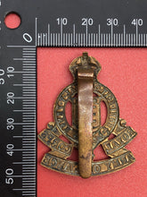 Load image into Gallery viewer, Original WW2 British Army Kings Crown Cap Badge  RAOC Royal Army Ordinance Corps
