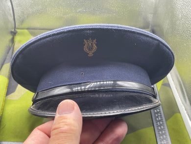 Vintage Army Musician's Peaked Cap with Badge & Buttons - Size 51cm - The Militaria Shop