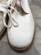 Genuine British Army Women's White Summer Shoes - WW2 Pattern - Size UK 4.5 S - The Militaria Shop