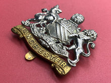 Load image into Gallery viewer, Original WW1 British Army Manchester Regiment Cap Badge
