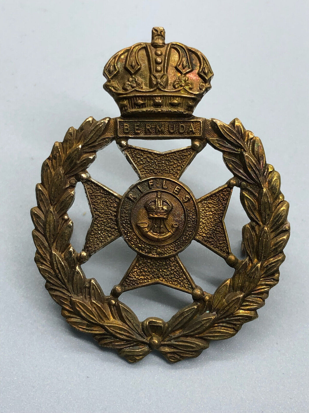 Genuine British Army Bermuda Rifles Cap Badge