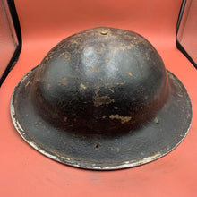 Load image into Gallery viewer, Original WW2 Mk2 British Army Brodie Combat Helmet &amp; Liner Set
