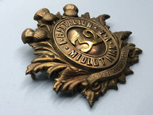 Load image into Gallery viewer, British Army Victorian 32nd 1st Battalion Midlothian Volunteers Cap Badge
