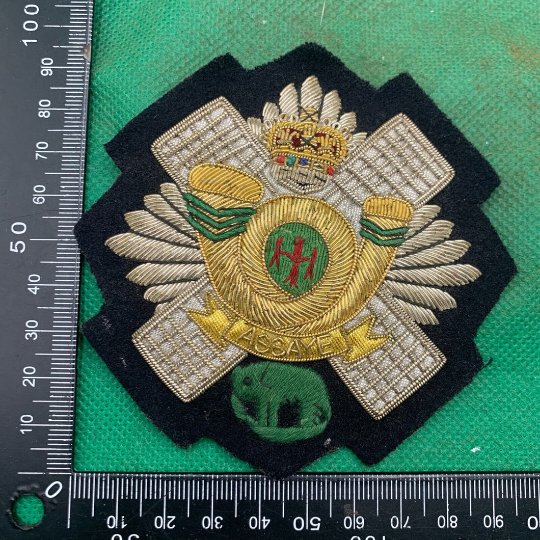 British Army Bullion Embroidered Blazer Badge - Highland Light Infantry