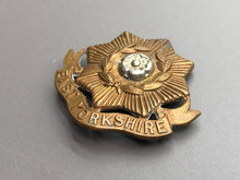 Load image into Gallery viewer, Original WW2 British Army East Yorkshire Regiment Cap Badge
