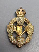 Load image into Gallery viewer, Original British Army WW2 Cap Badge - REME Royal Electrical Mechanical Engineers
