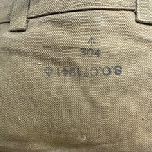 Load image into Gallery viewer, Original WW2 British Army 37 Pattern Webbing Large Pack - Wartime Dated &amp; Named
