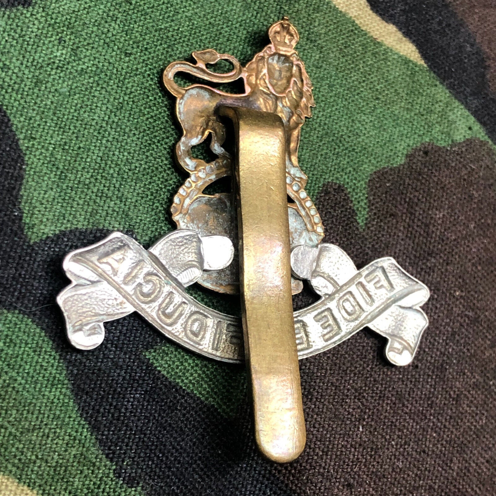 Original WW2 British Army Royal Army Pay Corps Cap Badge - Kings Crown - The Militaria Shop