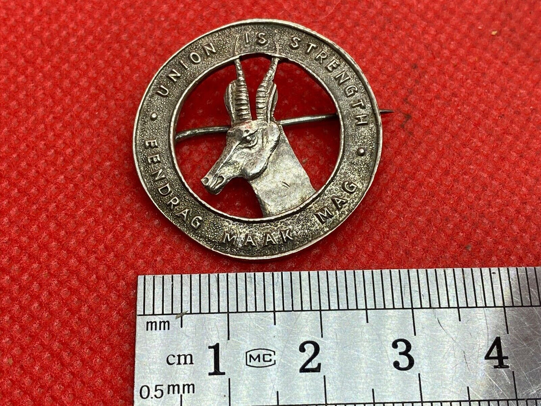 Original 1st South African Infantry Brigade - Silver Marked Sweetheart Brooch