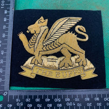 Load image into Gallery viewer, British Army Bullion Embroidered Blazer Badge - Royal East Kent Regiment - Buffs
