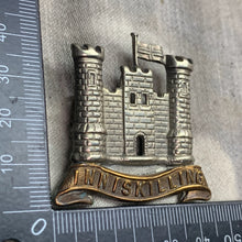 Load image into Gallery viewer, Original WW1 British Army Cap Badge - 6th (Inniskilling) Dragoons
