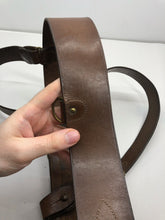 Load image into Gallery viewer, Genuine WW2 era British Army Leather Sam Brown &amp; Cross Strap Set - 34&quot; Waist
