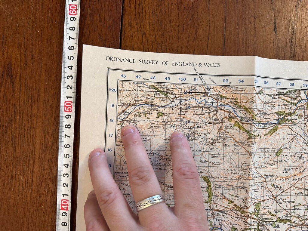 Original WW2 British Army GSGS OS Map of England & Wales - Ripon & Northallerton - The Militaria Shop