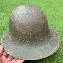 Load image into Gallery viewer, Original WW2 British Home Front Civillian Zuckerman Helmet &amp; Liner - 1941 Dated
