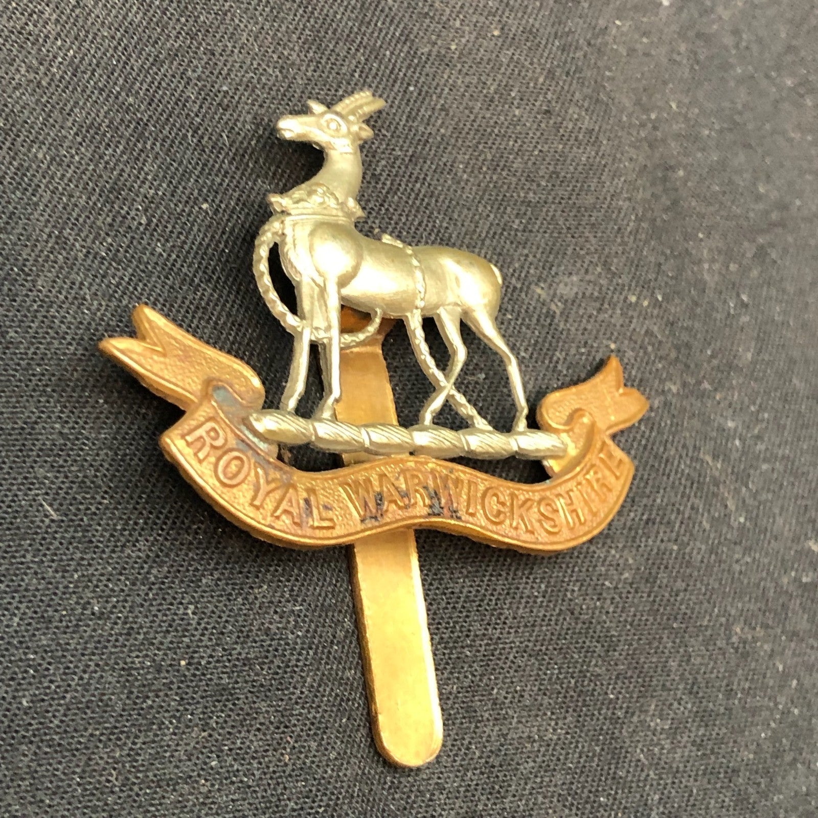 Original WW2 British Army Cap Badge - Royal Warwickshire Regiment - The Militaria Shop