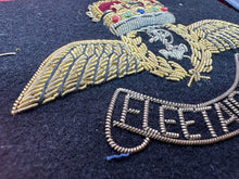 Load image into Gallery viewer, British Army Bullion Embroidered Blazer Badge - Fleet Air Arm
