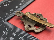 Load image into Gallery viewer, Original WW2 British Army Cap Badge - The Royal Sussex Regiment
