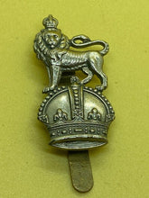 Load image into Gallery viewer, Original Extra-Regimentally Employed Volunteer List - Lion Over Crown Cap Badge
