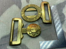 Load image into Gallery viewer, Original British Army c1895 British Victorian Irish Guards Service Brass Buckle
