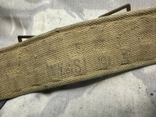 Load image into Gallery viewer, Original WW2 British Army 37 Pattern Belt &amp; Holster Set - M.W&amp;S 1940 Dated
