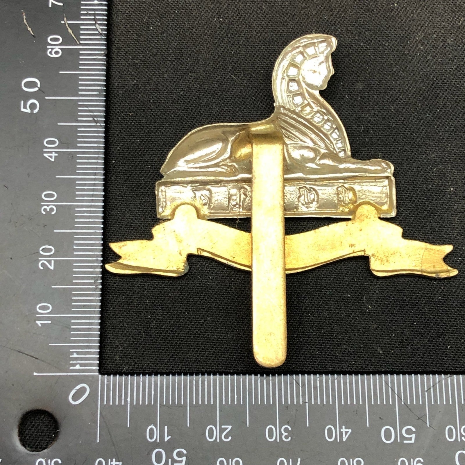 Original WW2 British Army Cap Badge - Royal Lincolnshire Regiment - The Militaria Shop