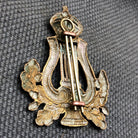 Original WW2 British Army Cap Badge - Army Musician / Bandsman - The Militaria Shop