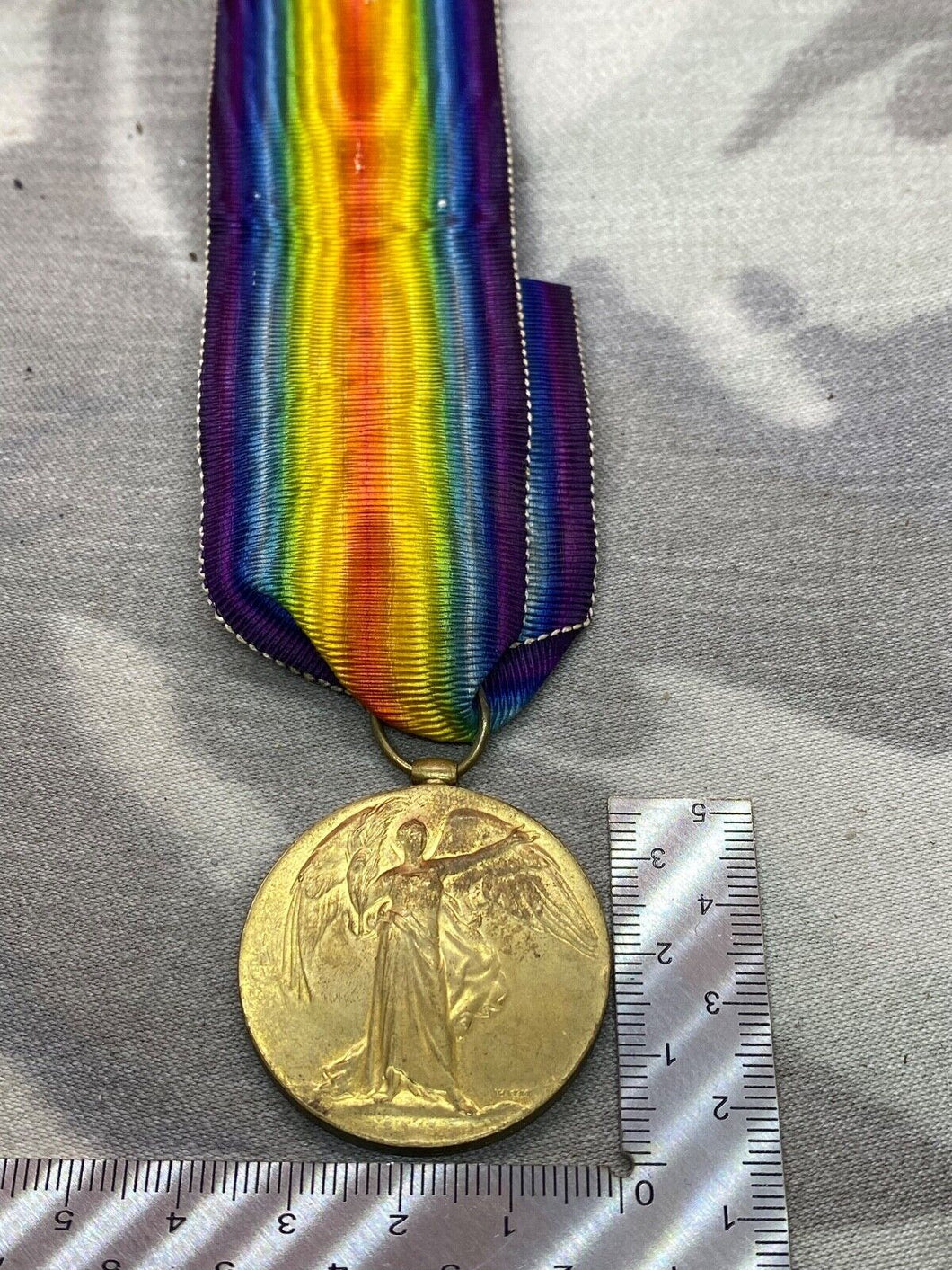 Original WW1 Victory Medal DVR E. M. Herbert in the Army Service Corps