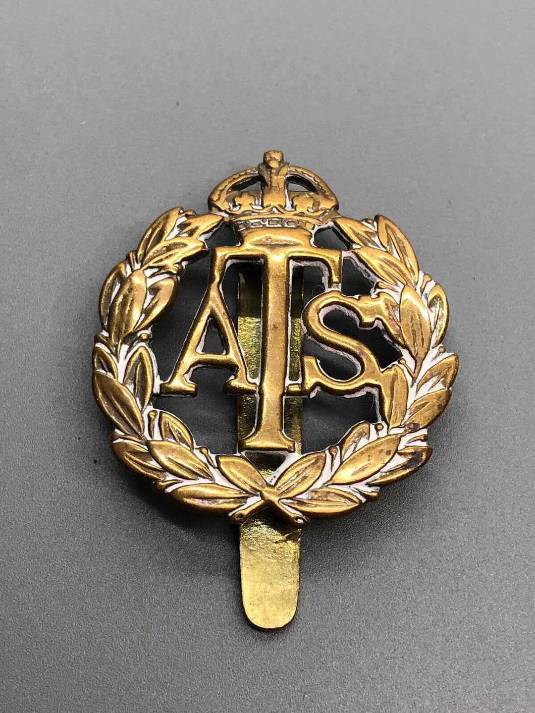 Original British Army WW2 Auxiliary Territorial Service Cap Badge