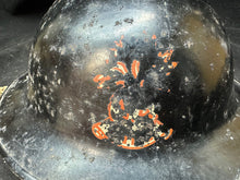 Load image into Gallery viewer, Original WW2 British Civil Defence Home Front Helmet &amp; Liner Set
