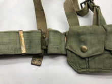 Load image into Gallery viewer, Original British Army WW2 37 Pattern Belt, Pouches &amp; Straps Set - 42&quot; Waist
