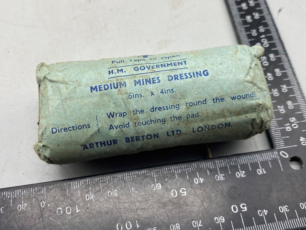 Original British Army WD Marked Medium Mine Dressing - Unopened