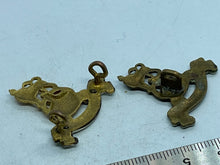 Load image into Gallery viewer, Original British Army Kings Crown Pair of Royal Army Pay Corps Collar Badges - The Militaria Shop
