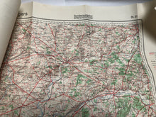 Load image into Gallery viewer, Original WW2 German Army Map of France - Angers
