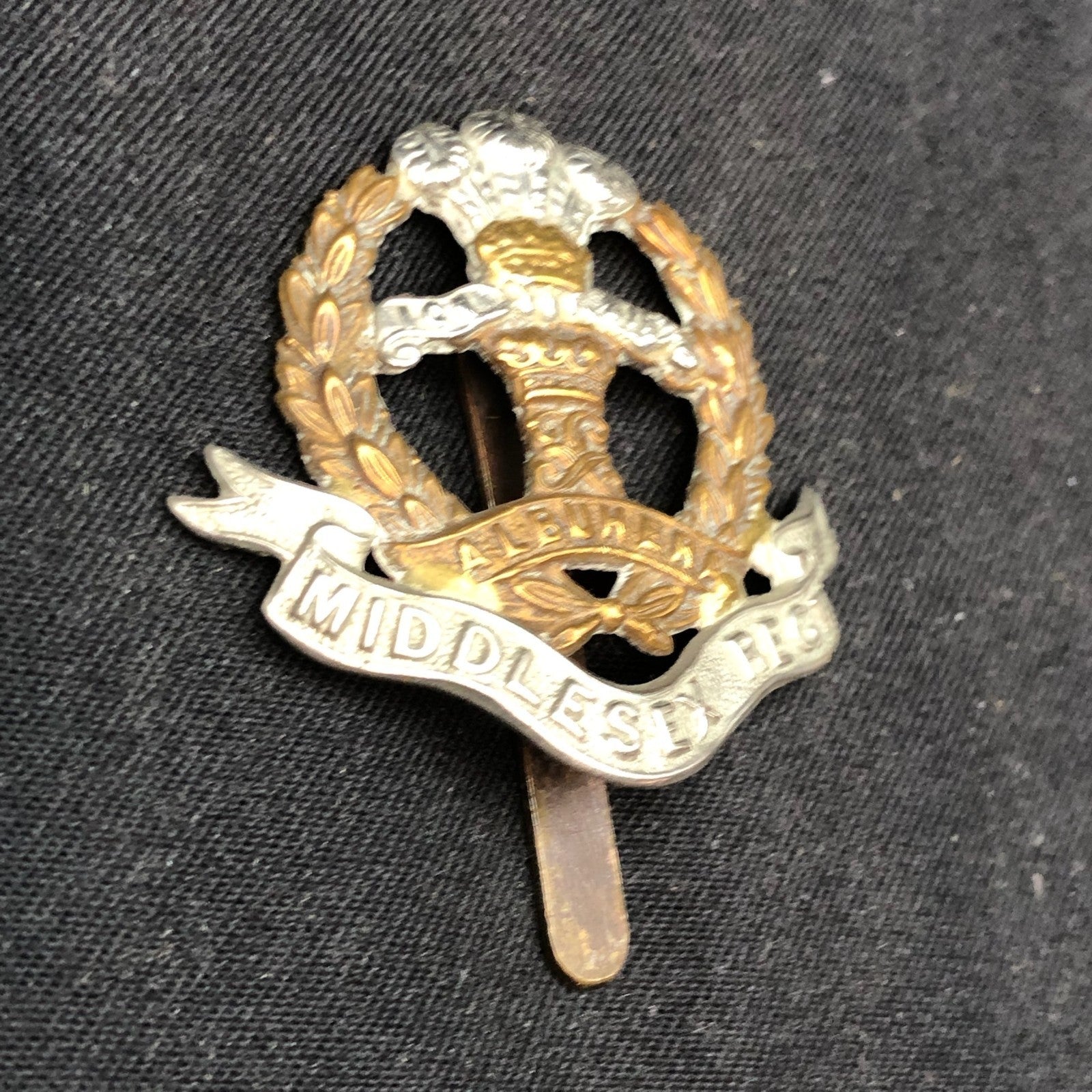 Original WW1 British Army Cap Badge - Middlesex Regiment - The Militaria Shop