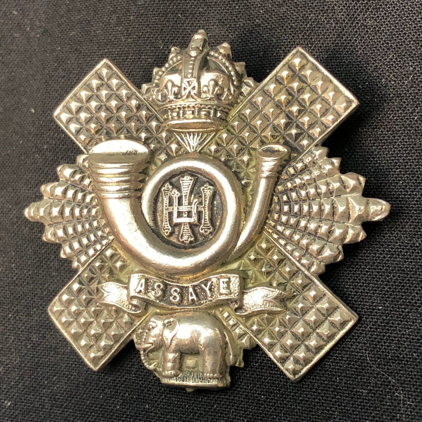 Original WW2 British Army Cap Badge - Highland Light Infantry - HLI - The Militaria Shop