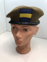 Charger l&#39;image dans la galerie, Genuine British Army Prince of Wales Khaki Regimental Beret Hat - Size 60cm
