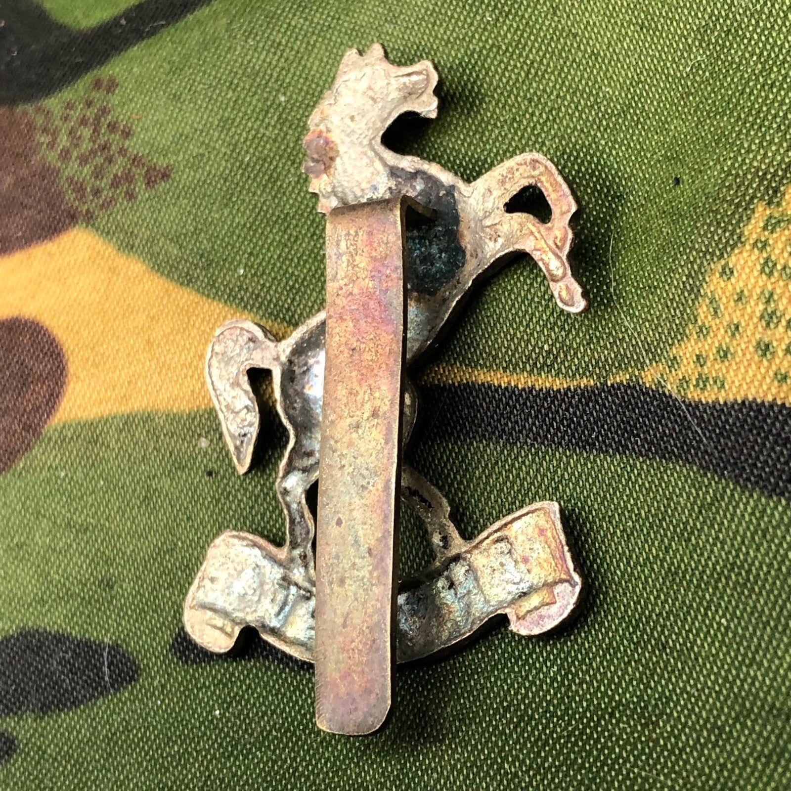 Original WW2 British Cap Badge - West Kent Yeomanry - The Militaria Shop