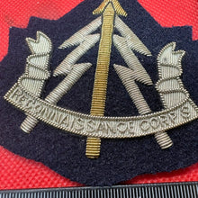 Load image into Gallery viewer, British Army Bullion Embroidered Blazer Badge - Reconnaissance Corps
