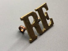 Load image into Gallery viewer, Original British Army WW2 Royal Engineers (R.E.) Shoulder Title
