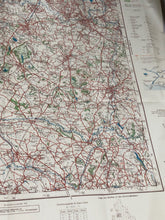 Load image into Gallery viewer, Original WW2 German Army Map of UK - Manchester / Liverpool / North West England
