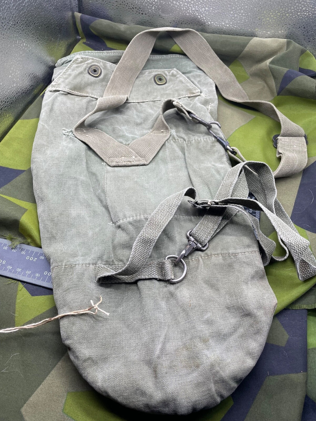 Original US Army Vietnam War Era Snout Type Gas Mask Bag - The Militaria Shop