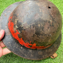 Lade das Bild in den Galerie-Viewer, Rare Early WW2 Rolled Edged British Army Helmet - Possibly NFS?
