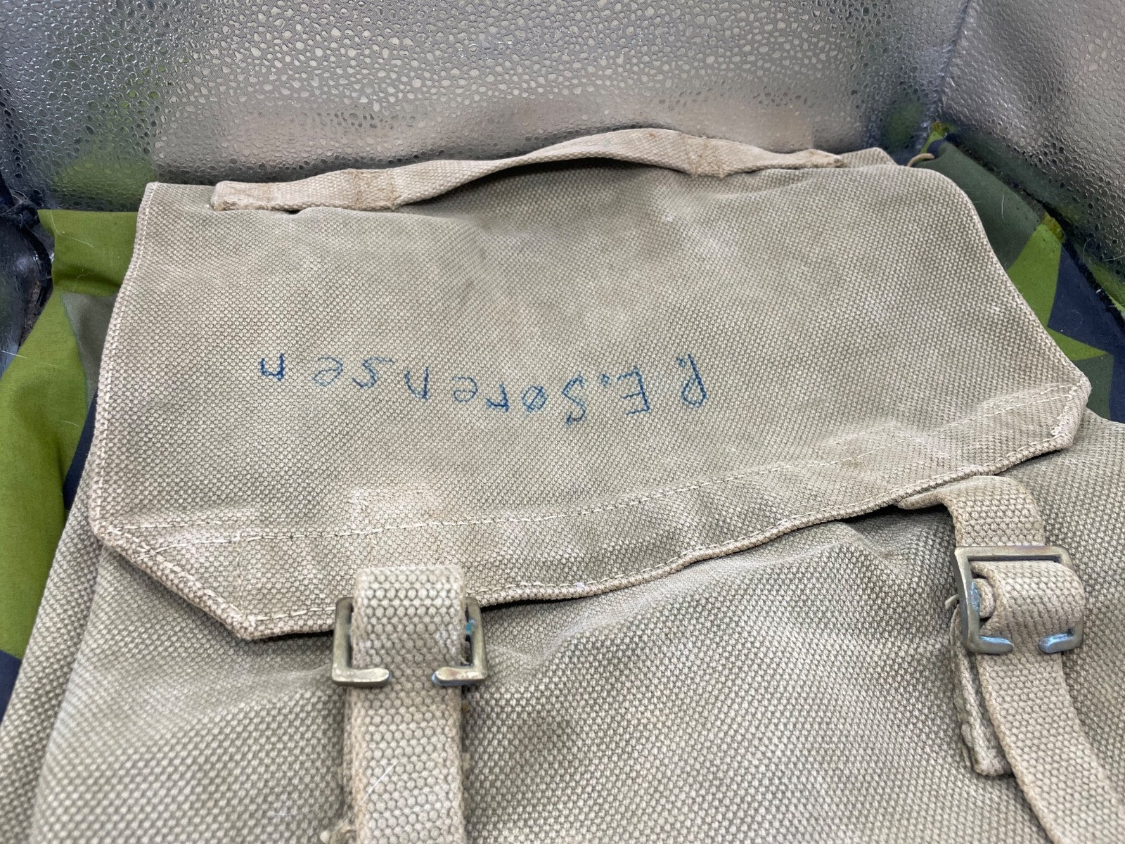 Original WW2 British Army Officer's 37 Pattern Large Pack with Carrying Handle - The Militaria Shop